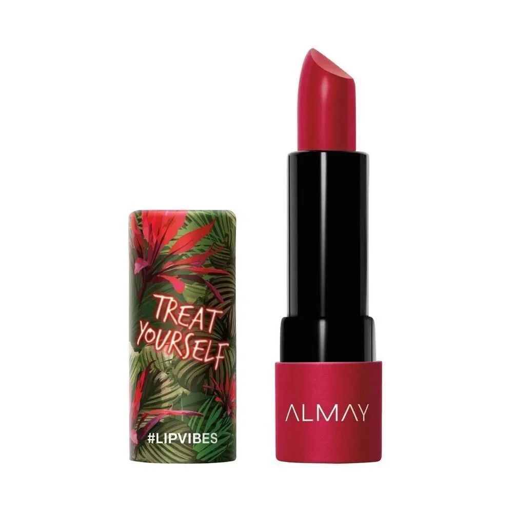 Almay Lip Vibes Matte Lipstick in Treat Yourself 170 Vibrant Red